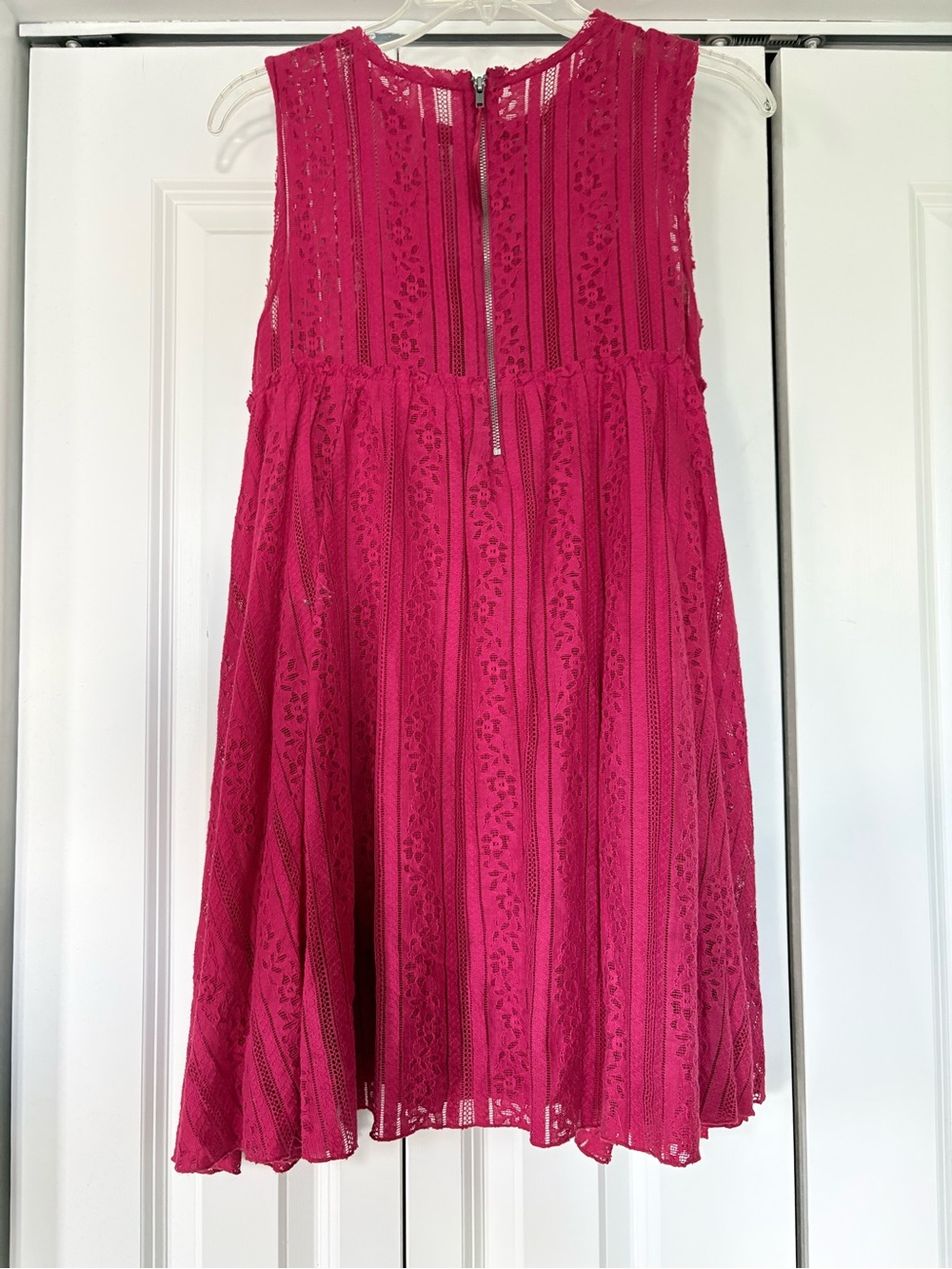 Free People Red Lace Babydoll Dress